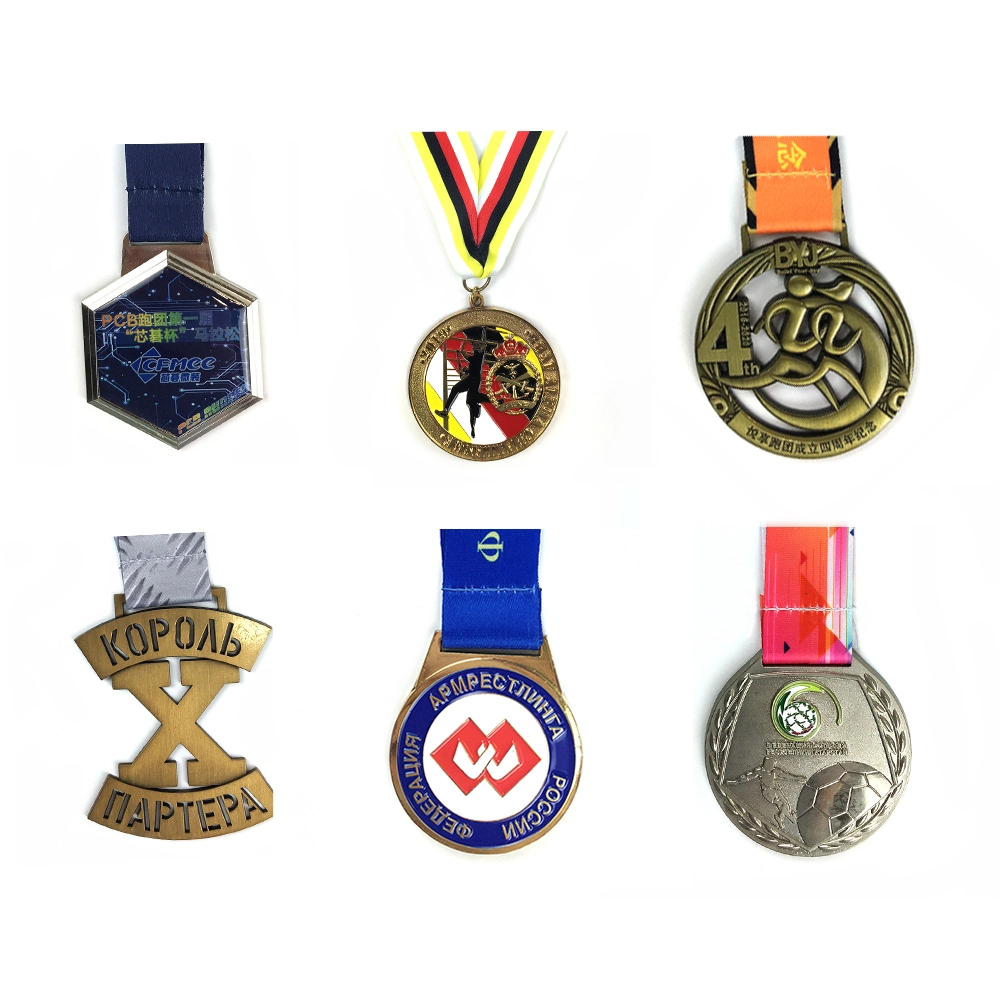 Wholesale Cheap Custom Blank Gold Plated Souvenir Metal Sports Award Medal and Trophy