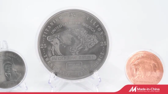 25온스 티타늄 버팔로 불리언 동전 A178